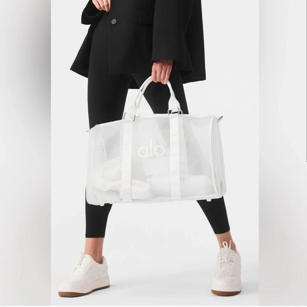 ALO Yoga | Bags | Nwt Alo Yoga White Sheer Duffle Sport Travel